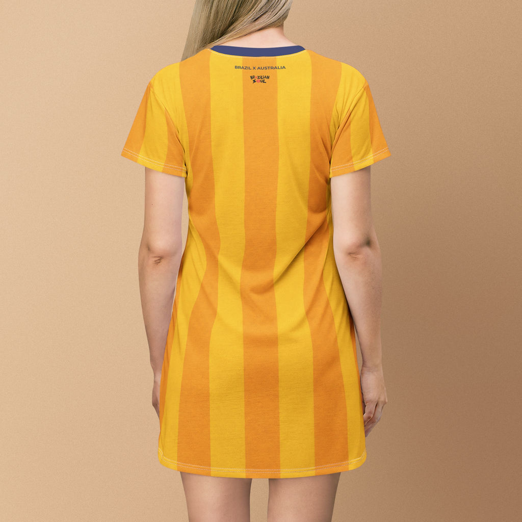 Brazil X Australia Female T‑Shirt Dress