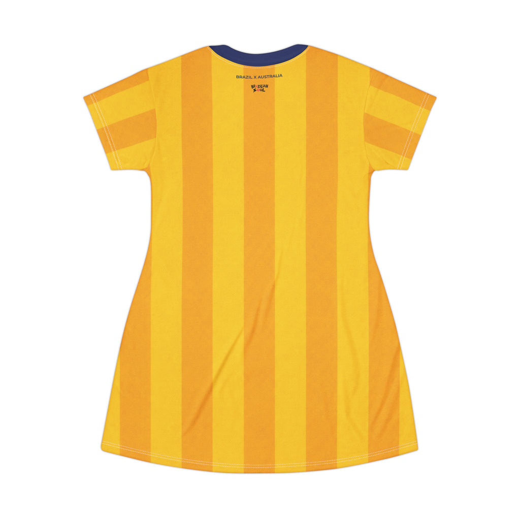 Brazil X Australia Female T‑Shirt Dress